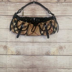 Haymarket Check Pvc And Leather Front Pocket Bag